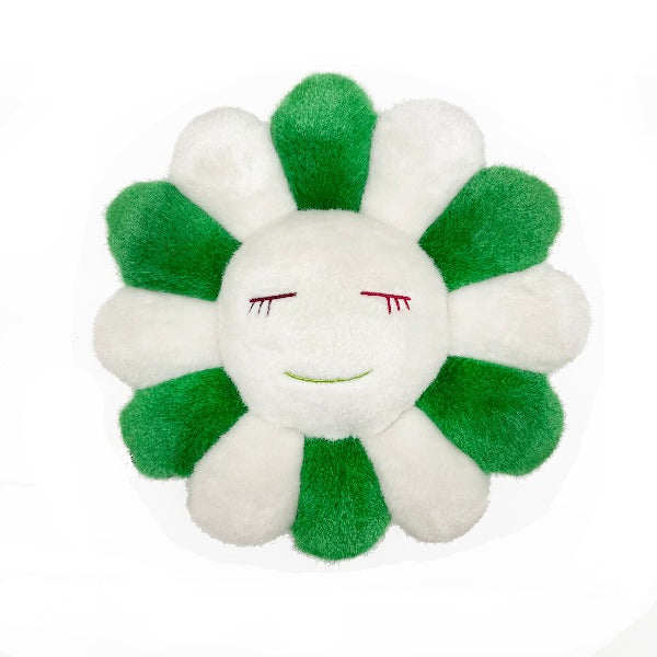 Green & White Flower Cushion