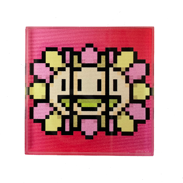 Murakami Pixel Flower Magnet