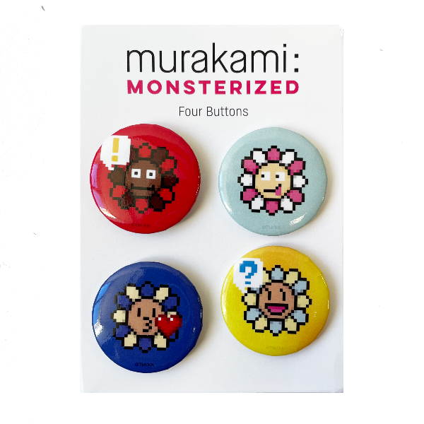 Murakami Pixel Flower Pins