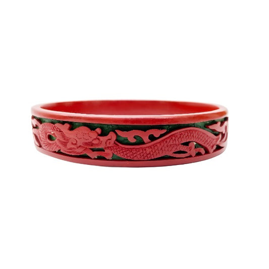 Vintage Cinnabar Bangle