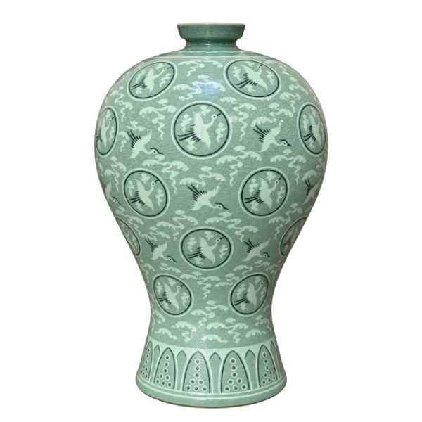 Maebyeong Jar with Cranes Lg