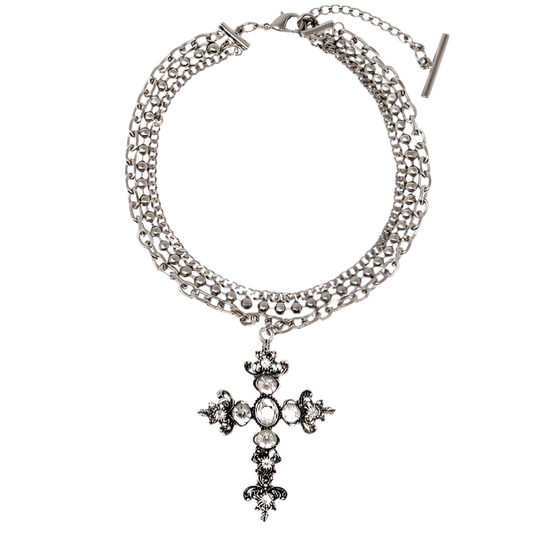 Crystal Cross Necklace