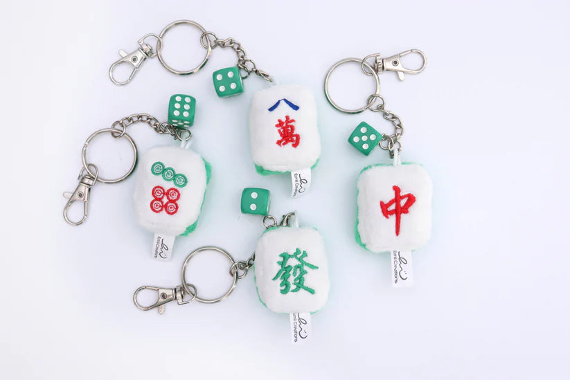 Mahjong Tile Plush Keychain