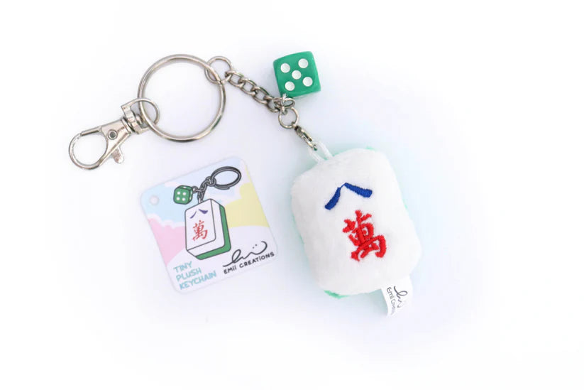 Mahjong Tile Plush Keychain