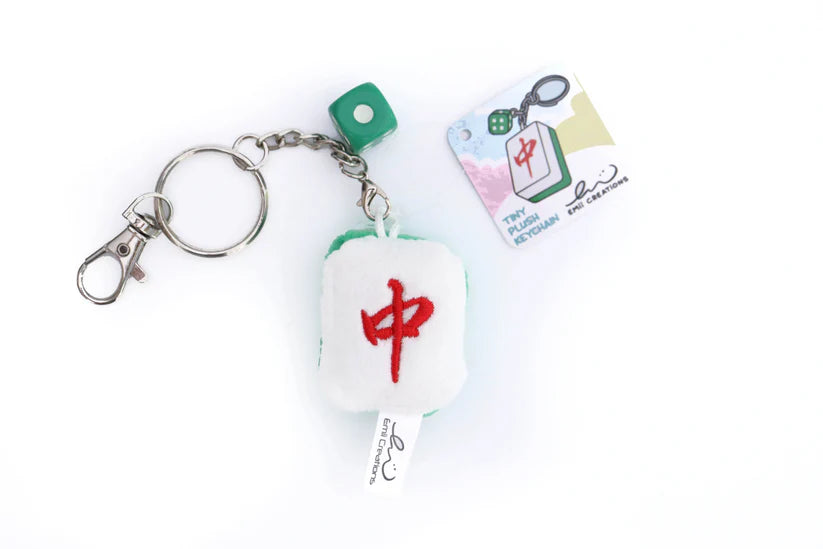 Mahjong Tile Plush Keychain