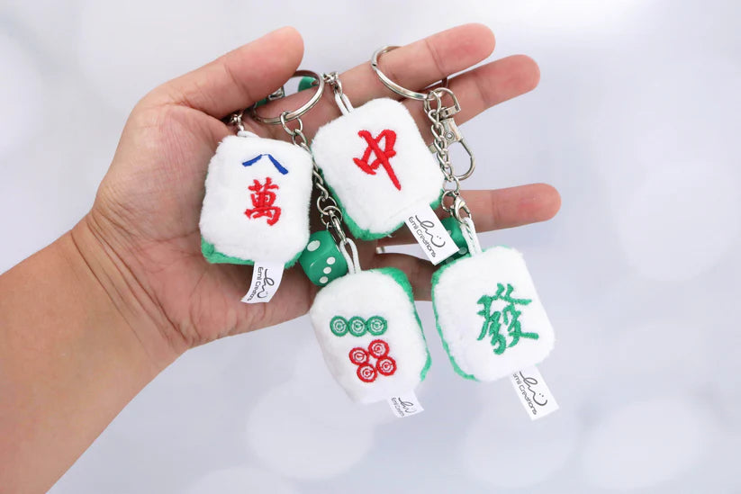 Mahjong Tile Plush Keychain