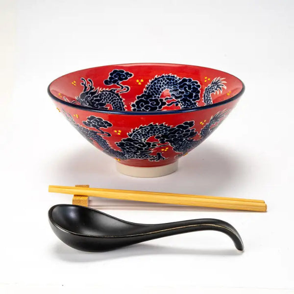 Dragon Bowl with Spoon & Chopsticks