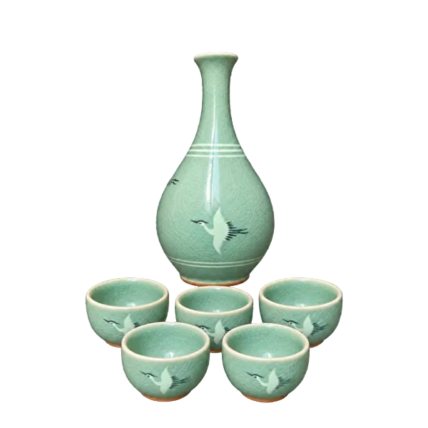 Celadon Sake Set