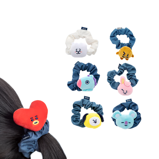 BT21 Denim Scrunchie