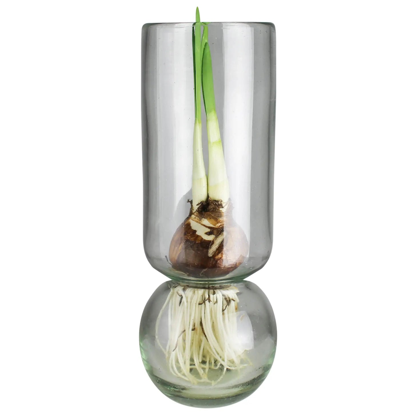 Tall Recycled Glass Bulb Vase