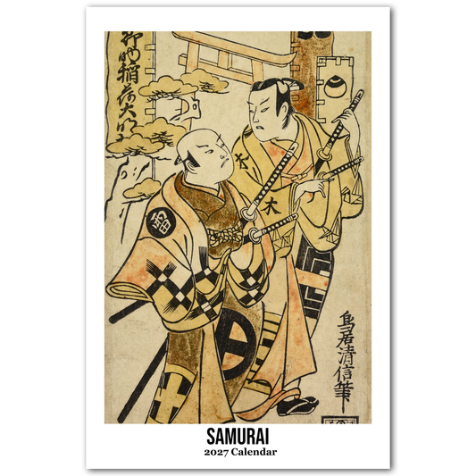Samurai 2027 Oversized Wall Calendar