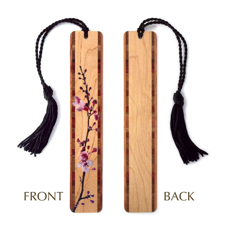 Cherry Blossom Sakura Wooden Bookmark