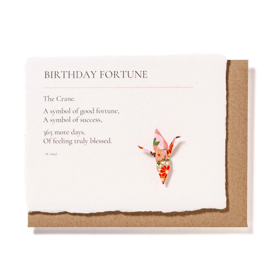 Birthday Fortune: Origami Embellished Card