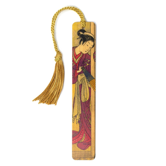 Woman in Kimono Handmade Wooden Bookmark