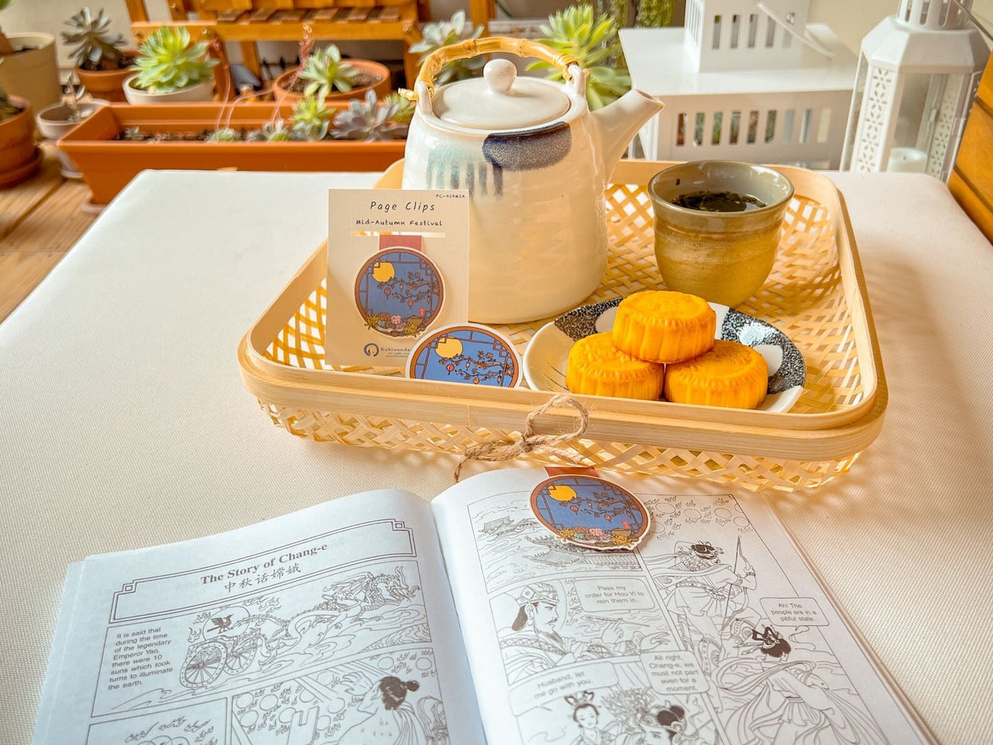 Mid-Autumn Mooncake Festival Page Clip | Magnetic Bookmark