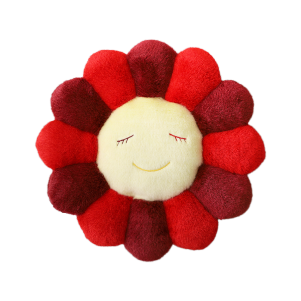 Rose Red Flower Cushion