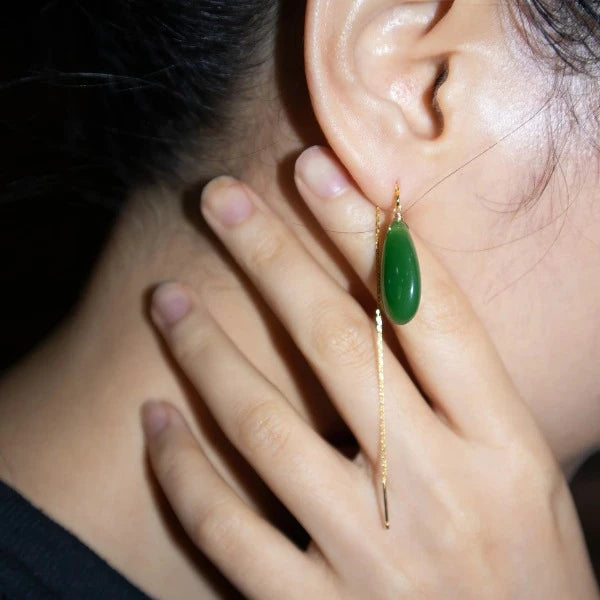 Waterdrop Jade Earrings