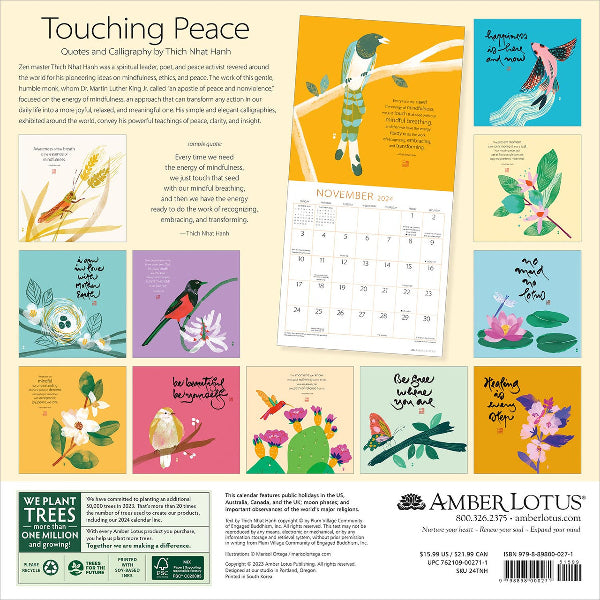 2024 Calendar: Touching Peace
