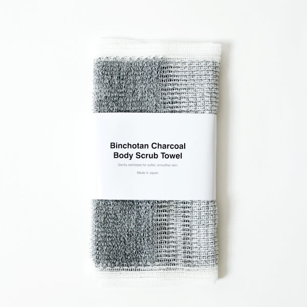 BINCHOTAN CHARCOAL BODY SCRUB TOWEL