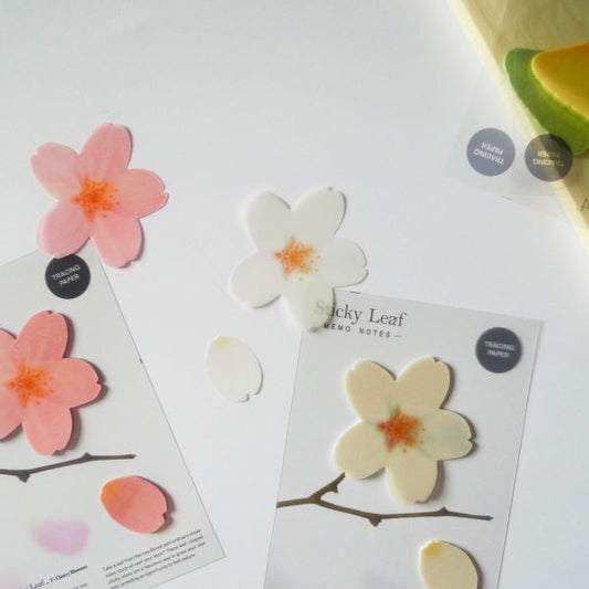 Cherry Blossom Sheer Sticker Memo Notes