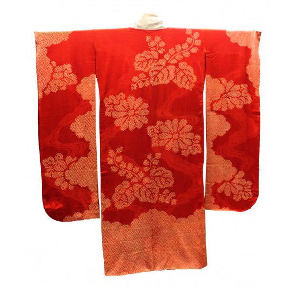 Shibori Red Vintage Kimono 1920