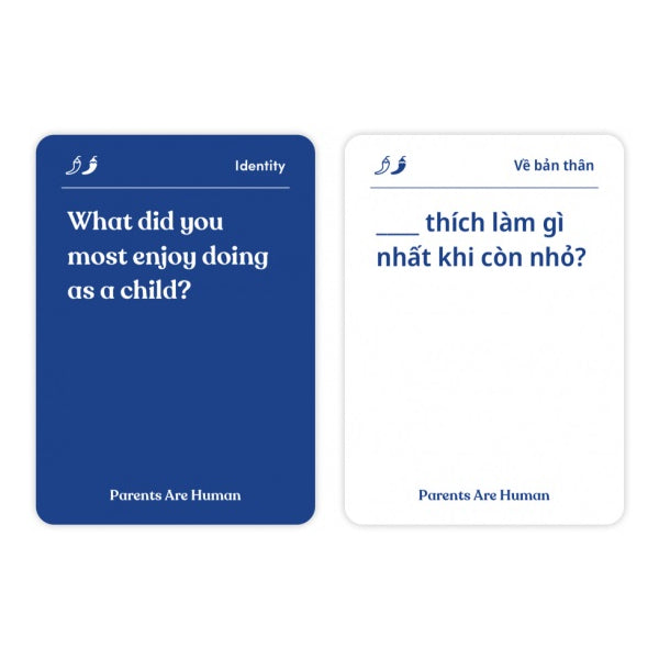 Parents Are Human Bilingual Card Game